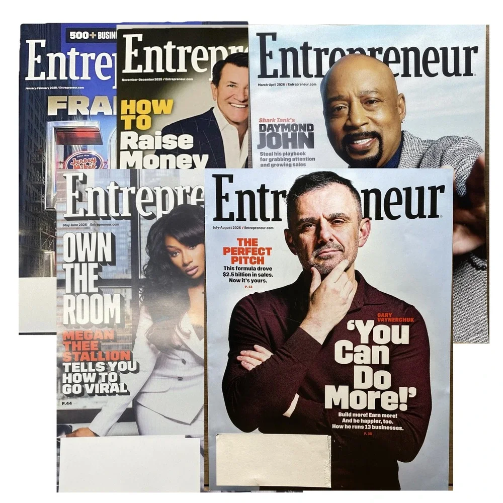 Lot of 5 Entrepreneur Magazine March - August 2026 Gary Vee Daymond John AI